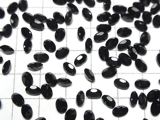 [Video] Onyx AAA Loose Stone Oval Faceted 6x4mm 10pcs