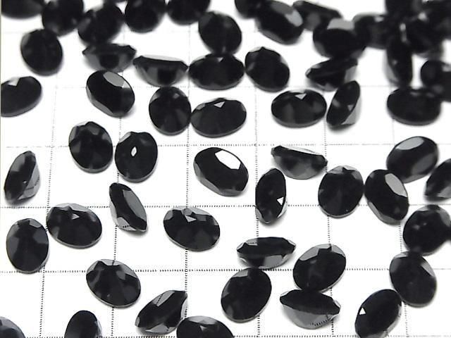 [Video] Onyx AAA Loose Stone Oval Faceted 8x6mm 3pcs