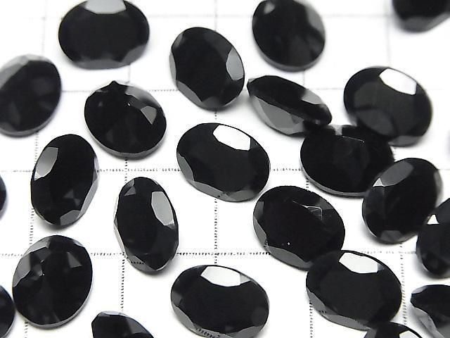 [Video] Onyx AAA Loose Stone Oval Faceted 10x8mm 2pcs