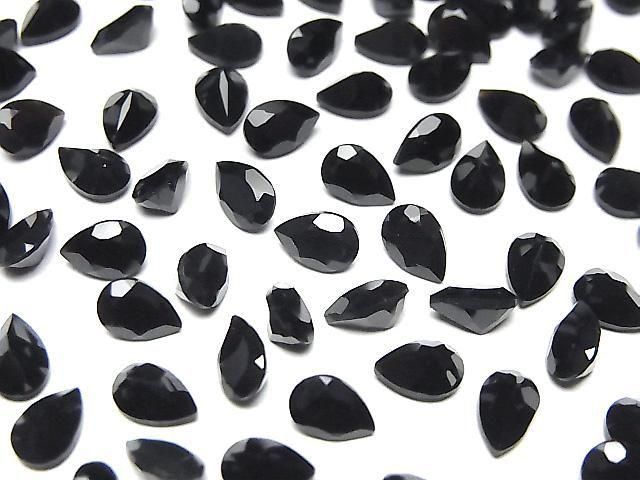 [Video] Onyx AAA Loose Stone Pear Shape Faceted 6x4mm 10pcs