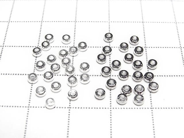 Metal parts Rondelle 3x3x1.5mm 20pcs