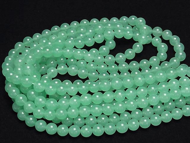 [Video] Top Quality Queensland Chrysoprase AAAAA Round 6mm 3pcs - 1strand beads (approx. 15inch/38cm)