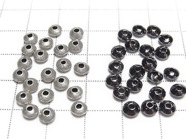 Metal parts Hairline finish Rondelle 4.5x4.5x2.5mm 20pcs