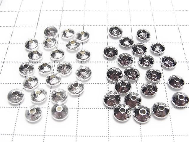 Metal parts Hairline finish Rondelle 6x6x3.5mm 20pcs