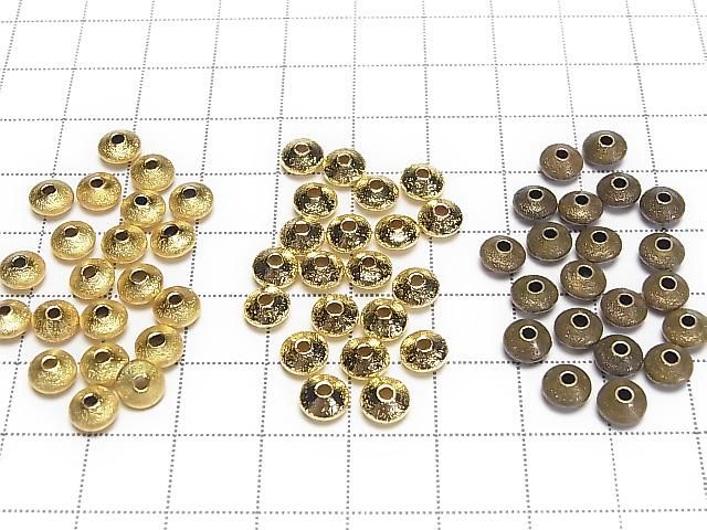 Metal parts Hairline finish Rondelle 6x6x3.5mm 20pcs
