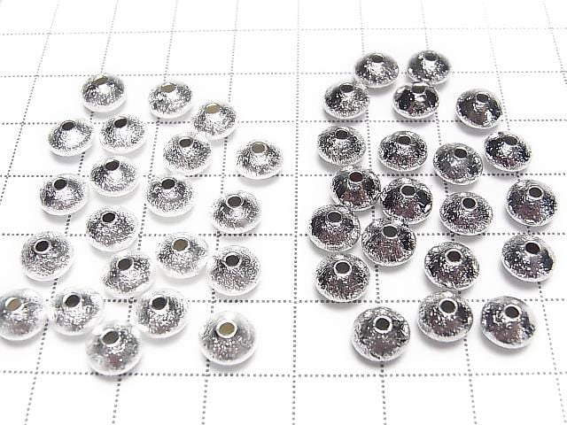 Metal parts Hairline finish Rondelle 7x7x4.5mm 20pcs