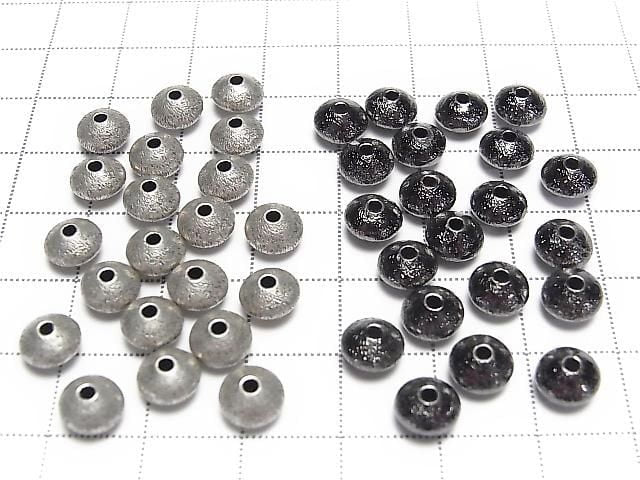 Metal parts Hairline finish Rondelle 7x7x4.5mm 20pcs