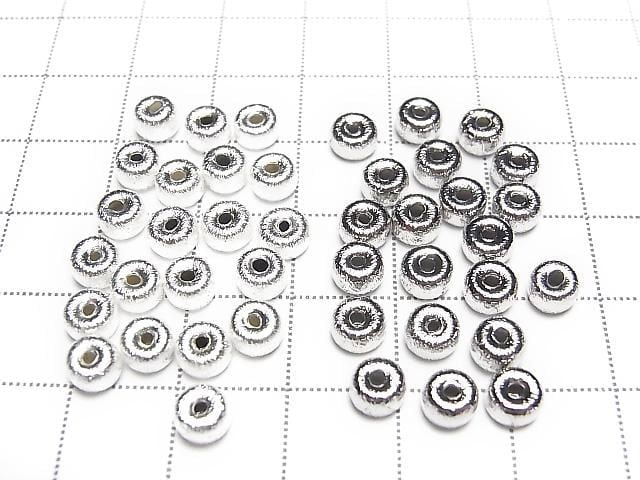 Metal parts Hairline finish Rondelle 5x5x3.5mm 20pcs