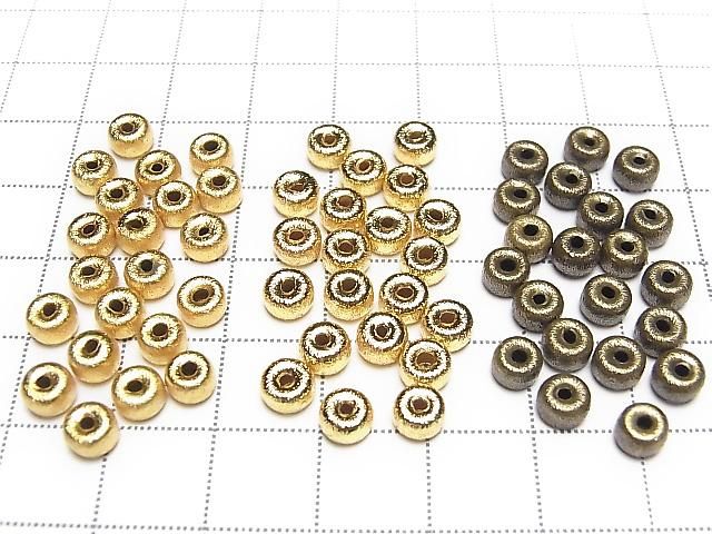 Metal parts Hairline finish Rondelle 5x5x3.5mm 20pcs