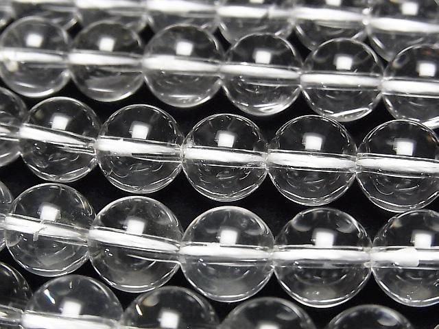 [Video] Crystal Quartz AAA- Round 10mm half or 1strand beads (approx. 15 inches/37 cm)