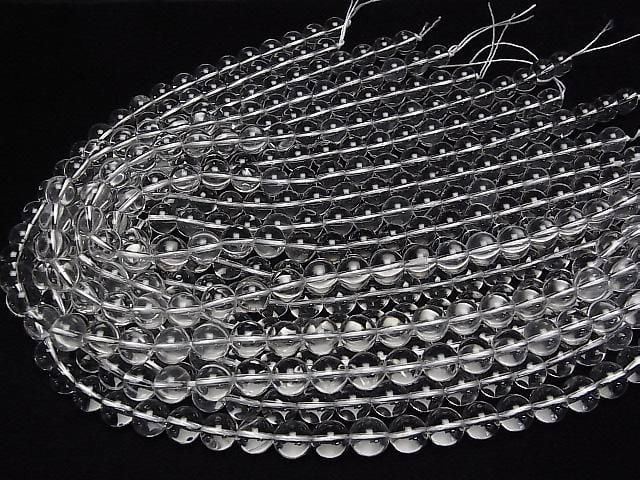 [Video] Crystal Quartz AAA- Round 10mm half or 1strand beads (approx. 15 inches/37 cm)