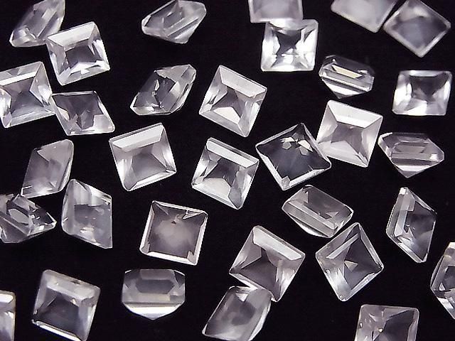 [Video]High Quality Rose Quartz AAA Loose stone Square Faceted 6x6mm 5pcs