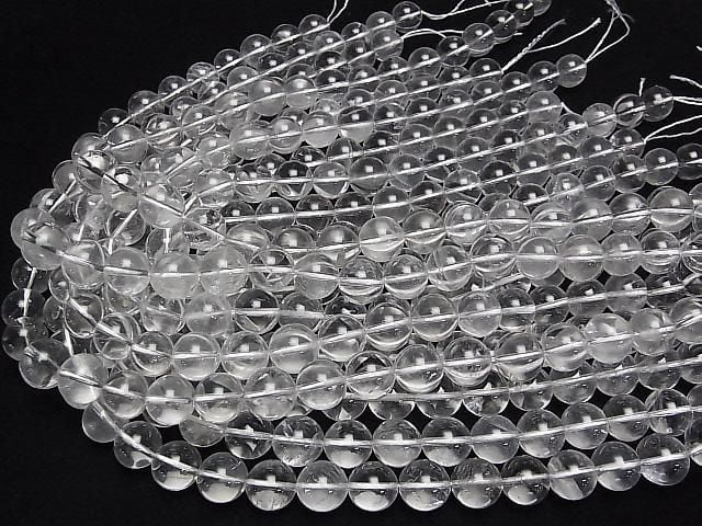 [Video] Crystal Quartz AA++ Round 12mm half or 1strand beads (approx. 15 inches/37 cm)