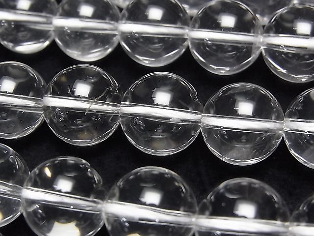 [Video] Crystal Quartz AAA- Round 12mm half or 1strand beads (approx. 15 inches/37 cm)