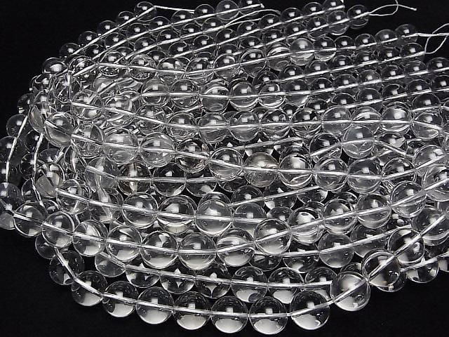 [Video] Crystal Quartz AAA- Round 14mm half or 1strand beads (approx. 15 inches/37 cm)