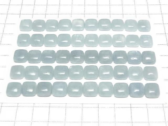 [Video] Namibia Aquamarine AAA- Square Cabochon 10x10mm 2pcs