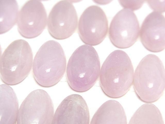 [Video] Nigerian Kunzite AAA- Oval Cabochon 14x8mm 3pcs