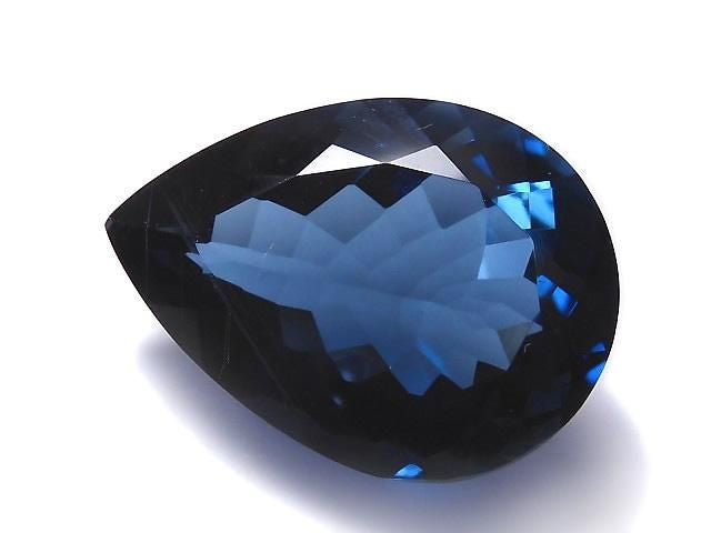 [Video][One of a kind] High Quality London Blue Topaz AAA Loose Stone Faceted 1pc NO.13