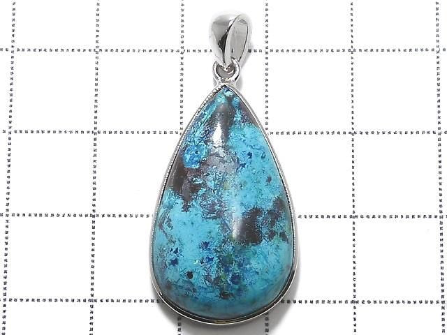 [Video][One of a kind] Chrysocolla AAA Pendant Silver925 NO.119