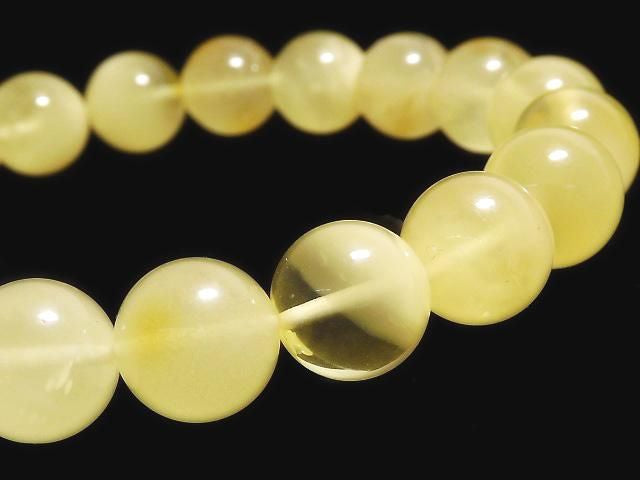 [Video][One of a kind] Baltic Amber Round 10.5mm Honey Color Bracelet NO.3