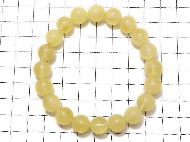 [Video][One of a kind] Baltic Amber Round 10.5mm Honey Color Bracelet NO.3