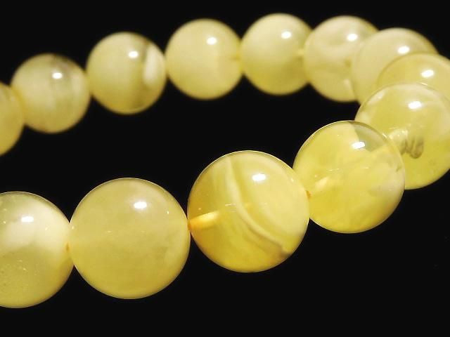[Video][One of a kind] Baltic Amber Round 11mm Honey Color Bracelet NO.4