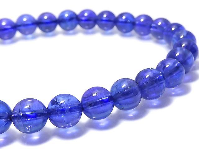 [Video][One of a kind] High Quality Tanzanite AAAAA Round 6mm Bracelet NO.201