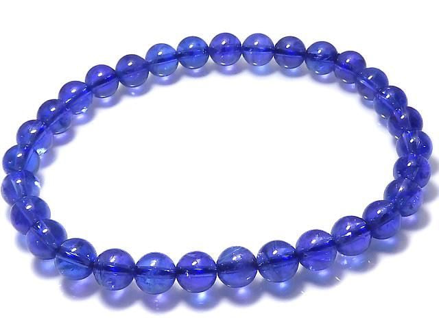 [Video][One of a kind] High Quality Tanzanite AAAAA Round 6mm Bracelet NO.201