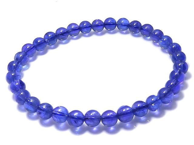 [Video][One of a kind] High Quality Tanzanite AAAAA Round 6mm Bracelet NO.202