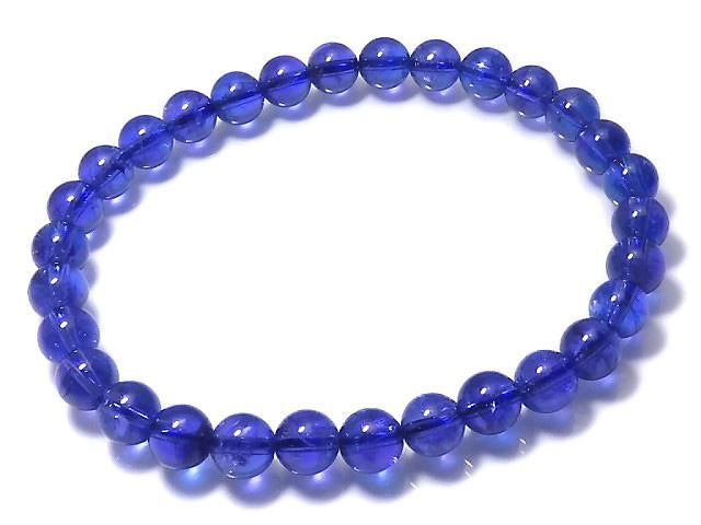 [Video][One of a kind] High Quality Tanzanite AAAAA Round 6mm Bracelet NO.203