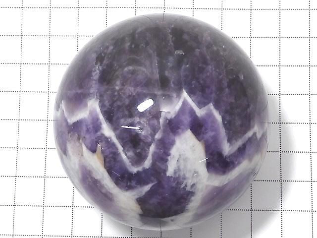 [Video] Chevron Amethyst Sphere, Round 60-70mm 1pc