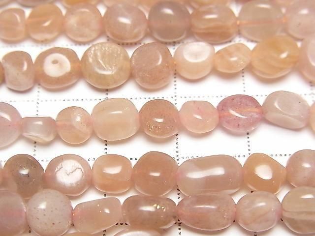 Orange Moonstone AA++ Small Size Nugget 1strand beads (approx. 15 inches/36 cm)