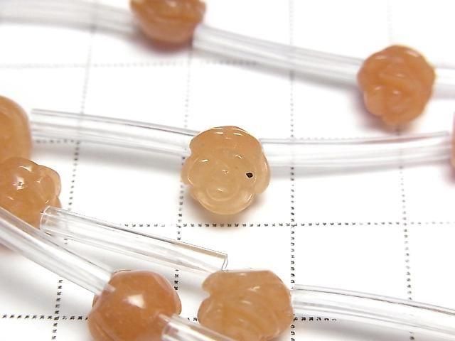 [Video] Orange Aventurine Rose 8mm half or 1strand beads (12pcs)