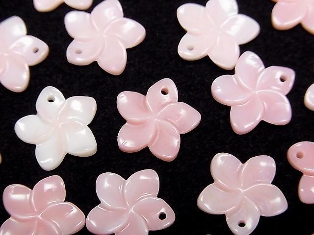 [Video] Queen Conch Shell AAA Flower Carving 12mm Top Hole 2pcs