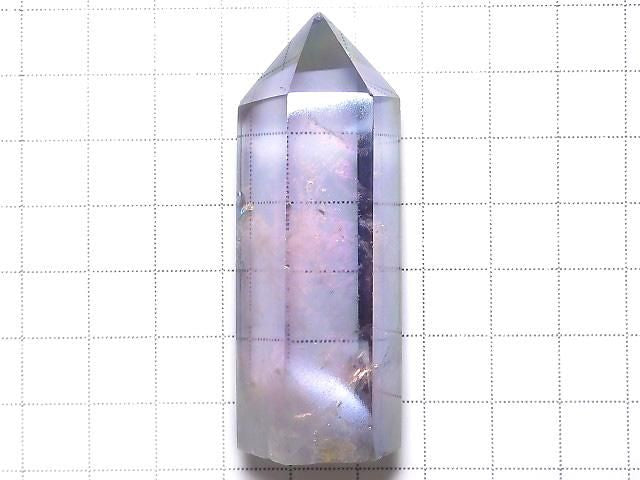 [Video][One of a kind] Crystal Polished Point (Hexagonal Prism) AB Coating 1pc NO.26