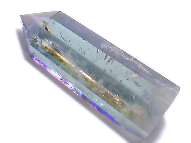 [Video][One of a kind] Crystal Polished Point (Hexagonal Prism) AB Coating 1pc NO.30