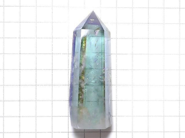 [Video][One of a kind] Crystal Polished Point (Hexagonal Prism) AB Coating 1pc NO.30
