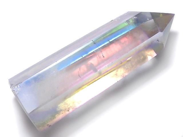 [Video][One of a kind] Crystal Polished Point (Hexagonal Prism) AB Coating 1pc NO.34