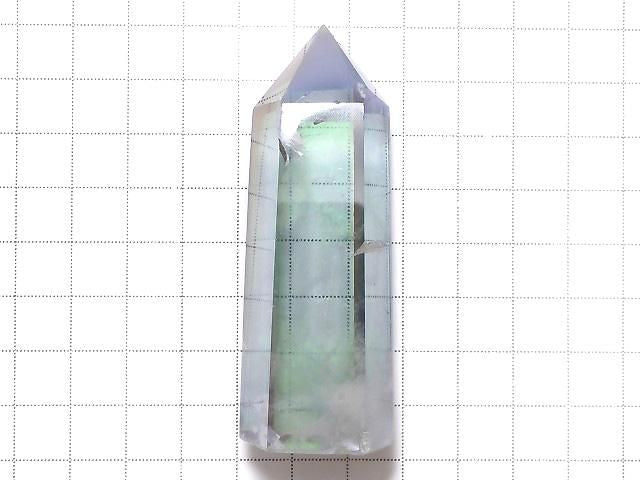 [Video][One of a kind] Crystal Polished Point (Hexagonal Prism) AB Coating 1pc NO.34