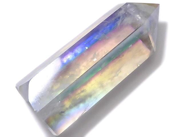 [Video][One of a kind] Crystal Polished Point (Hexagonal Prism) AB Coating 1pc NO.38