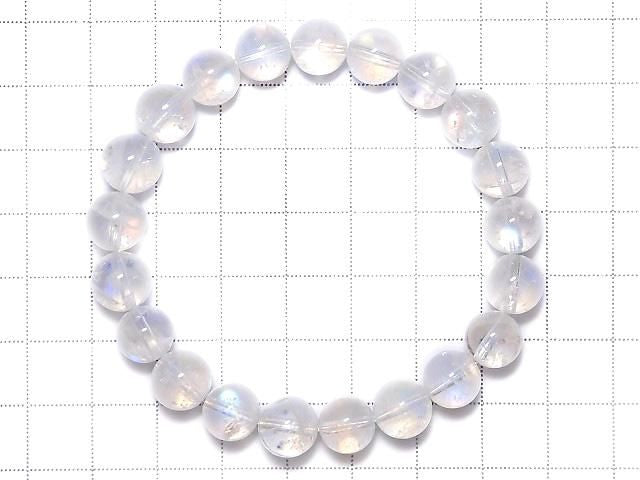 [Video][One of a kind] High Quality Andesine Labradorite AAA++ Round 9mm Bracelet NO.204