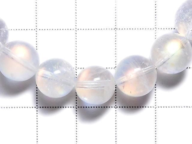 [Video][One of a kind] High Quality Andesine Labradorite AAA++ Round 10mm Bracelet NO.205