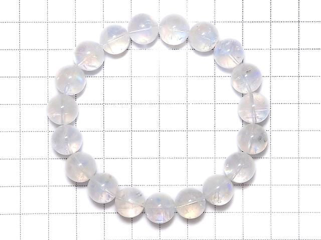 [Video][One of a kind] High Quality Andesine Labradorite AAA++ Round 11mm Bracelet NO.206