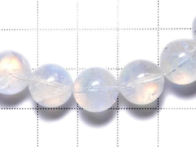 [Video][One of a kind] High Quality Andesine Labradorite AAA++ Round 11mm Bracelet NO.206