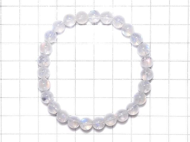 [Video][One of a kind] High Quality Andesine Labradorite AAA Round 7mm Bracelet NO.301