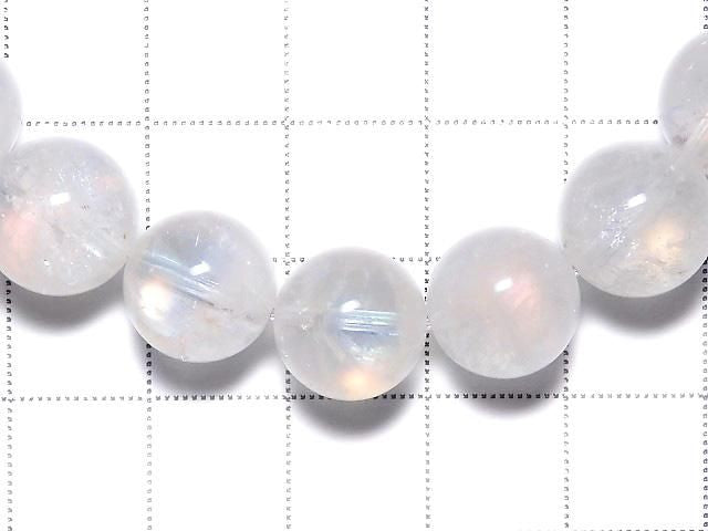 [Video][One of a kind] High Quality Andesine Labradorite AAA Round 11mm Bracelet NO.303