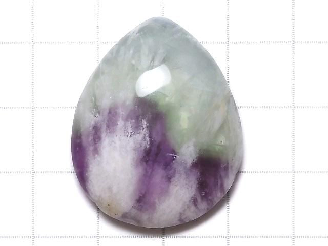 [Video][One of a kind] Angel Feather Fluorite Cabochon 1pc NO.4