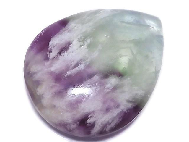 [Video][One of a kind] Angel Feather Fluorite Cabochon 1pc NO.10