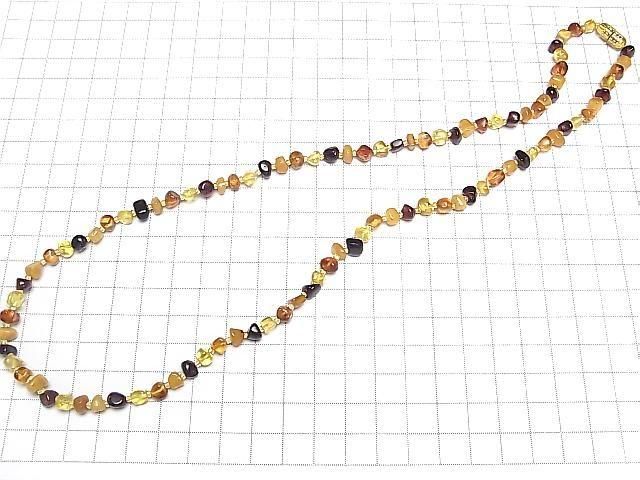 [Video] Baltic Amber Small Size Nugget MultiColor Necklace