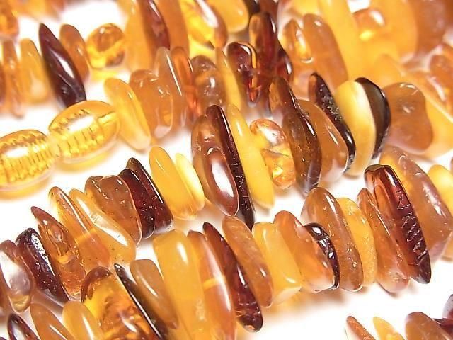 [Video] Baltic Amber Chips (Small Nugget) MultiColor Necklace